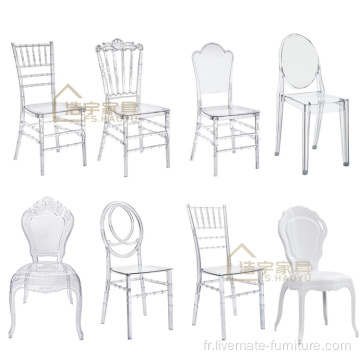 Mariage Stacking Phoenix Round Back Chiavari Président